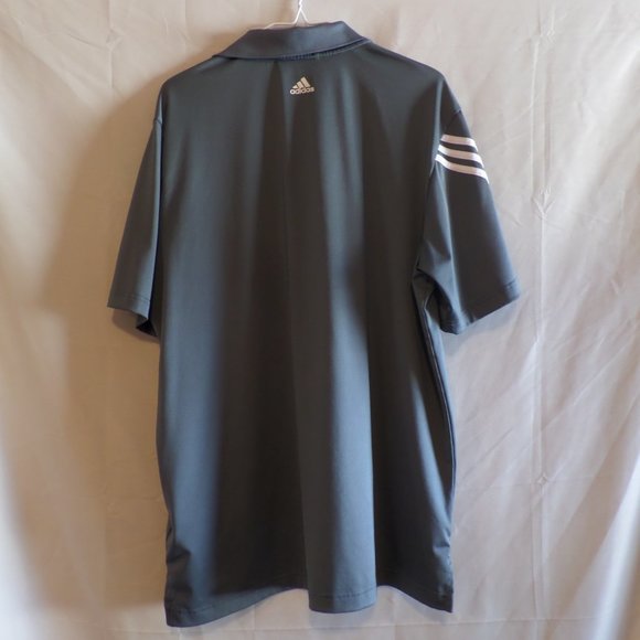 Adidas Men Grey Golf Polo Shirt – Size Large - Picture 5 of 7